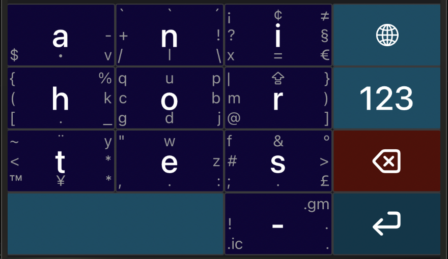 Keyz Keyboard Demo